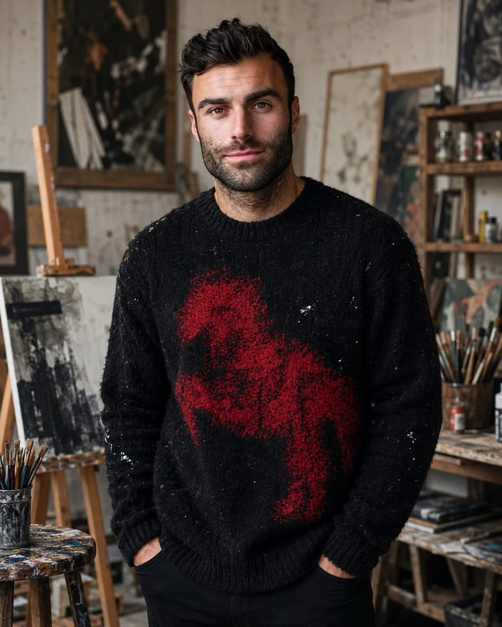 Artist AI-generated profile photo