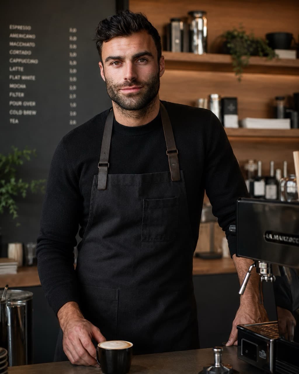 Cafe Owner AI-generated profile photo