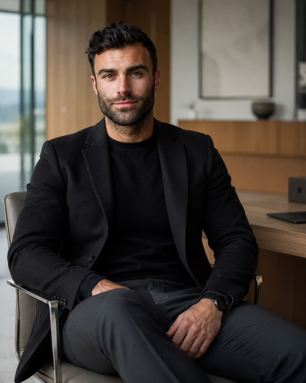 AI generated executive profile photo preview