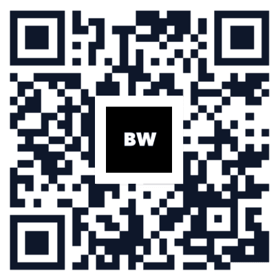 Branded QR code for sharing a digital card